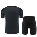 Conjunto de Treino PSG Camisa + Bermuda Cinza Chumbo 2023/24