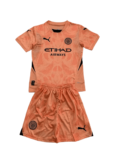 Kit Infantil Manchester City Goleiro Laranja 2024/25 Unissex