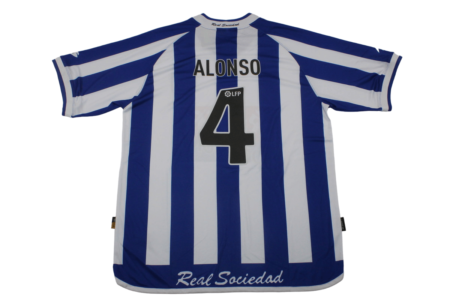 Camisa Real Sociedad Xabi Alonso #4 1995 Home Masculina