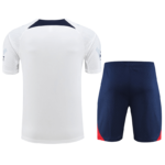 Conjunto de Treino PSG Camisa Branca+ Bermuda Azul 2022/23