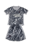 Kit Infantil PSG Preta/Cinza Goleiro 2024/25 Unissex