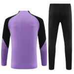 Conjunto de Treino PSG Jaqueta Roxo + Calça Preta 2023/24