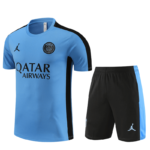 Conjunto de Treino PSG Camisa + Bermuda Azul/Preta 2023/24
