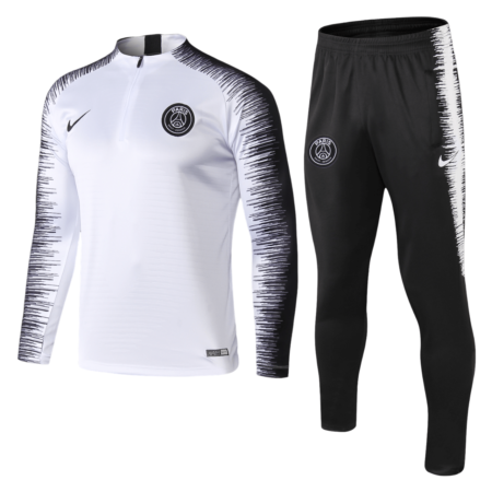 Conjunto de Treino PSG Jaqueta + Calça Branca/Preta 20219/20