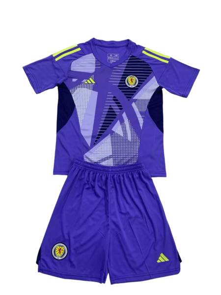 Kit Infantil Escócia Roxo Goleiro 2024/25 Unissex