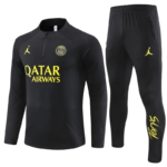 Conjunto de Treino PSG Jaqueta + Calça Preta/Preta 2022/23