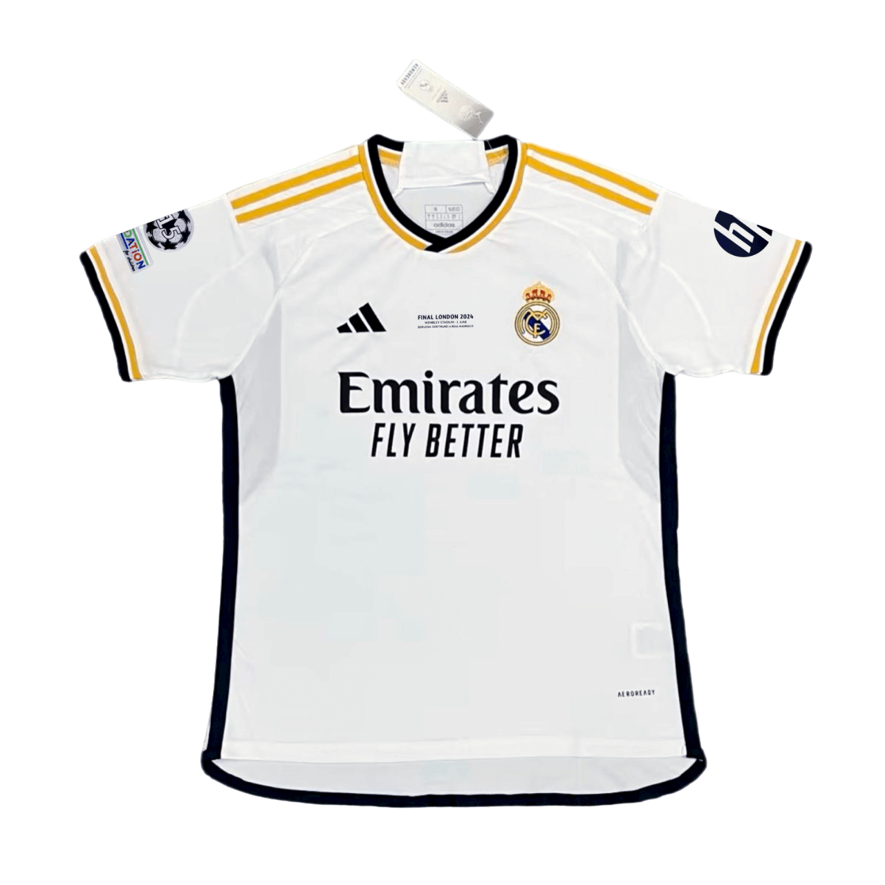 Camisa Real Madrid Branca I Final UCL 2024/25 Masculina Camisa Real Madrid Branca I Final UCL 2024/25 Masculina