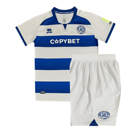 Kit Infantil Queens Park Azul/Branco Titular 2024/25 Unissex