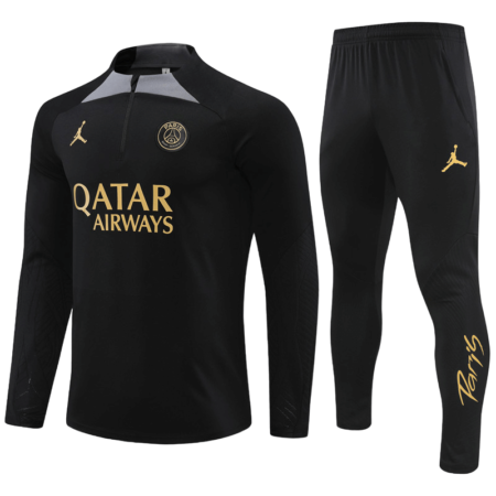 Conjunto de Treino PSG Jaqueta+Calça Preto 2023/24