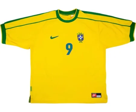 Camisa do Brasil 1998 Amarela Ronaldo Masculina