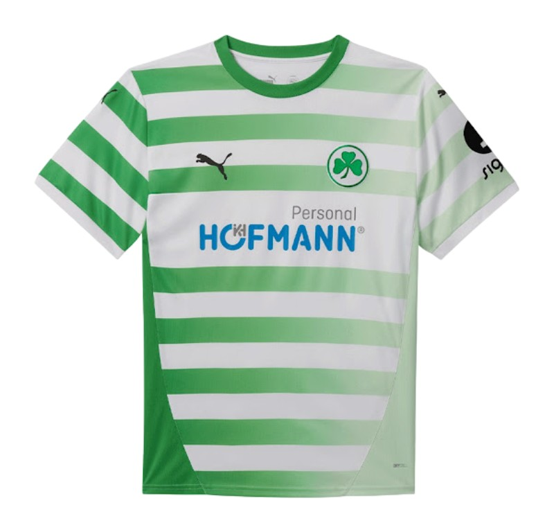 Camisa-greuther-furth-home-i-branca-verde-2024-25-Masculina Camisa Greuther Fürth Branca I Home 2024/25 Masculina