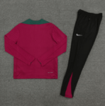 Conjunto de Treino PSG Jaqueta Vermelha+ Calça Preta 2024/25