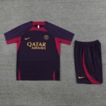 Conjunto de Treino PSG Camisa + Bermuda Roxo Escuro 2023/24
