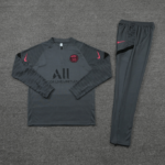 Conjunto de Treino PSG Jaqueta + Calça Cinza Escuro 2021/22