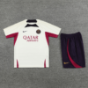 Conjunto de Treino PSG Camisa Bege + Bermuda Roxo 2023/24