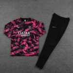 Conjunto de Treino PSG Jaqueta+Calça Rosa/Preto 2022/23