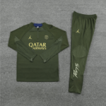 Conjunto de Treino PSG Jaqueta+Calça Verde Oliva 2023/24