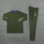 Conjunto de Treino PSG Jaqueta+Calça Verde Oliva 2023/24