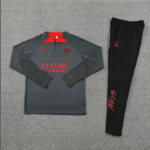 Conjunto de Treino PSG Jaqueta+Calça Preta/Vermelha 2022/23