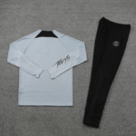 Conjunto de Treino PSG Jaqueta+Calça Cinza/Preta 2021/22