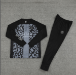 Conjunto de Treino PSG Jaqueta + Calça Cinza/Preta 2023/24