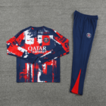 Conjunto de Treino PSG Jaqueta + Calça Vermelha/Azul 2024/25