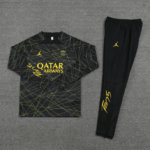 Conjunto de Treino PSG Jaqueta + Calça Preta/Amarela 2022/23