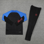 Conjunto de Treino PSG Jaqueta + Calça Preta/Azul 2022/23