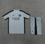 Conjunto de Treino PSG Camisa + Bermuda Cinza 2023/24