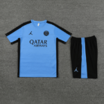 Conjunto de Treino PSG Camisa + Bermuda Azul/Preta 2023/24