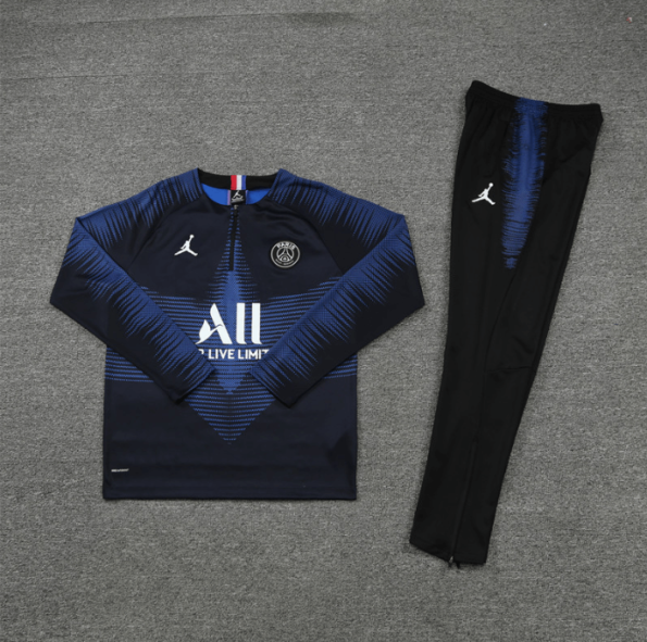 Conjunto de Treino PSG Jaqueta + Calça Azul Escuro/Preta 20219/20