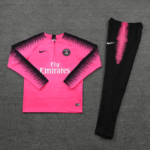 Conjunto de Treino PSG Jaqueta + Calça Rosa/Preta 2018/19