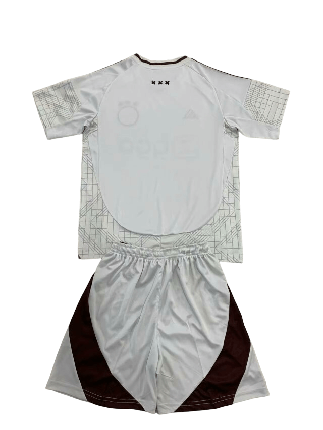 Kit Infantil Ajax Branca Third III 2024/25 Unissex Kit Infantil Ajax Branca Third III 2024/25 Unissex