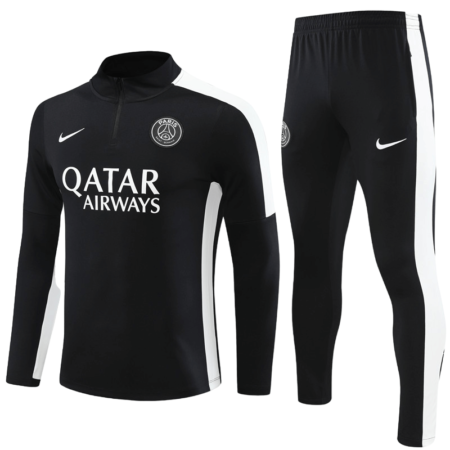 Conjunto de Treino PSG Jaqueta + Calça Preta 2023/24