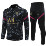 Conjunto de Treino PSG Jaqueta + Calça Preta Paris 2021/22