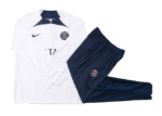 Conjunto de Treino PSG Jaqueta Branca+Calça Azul Escuro 2023/24