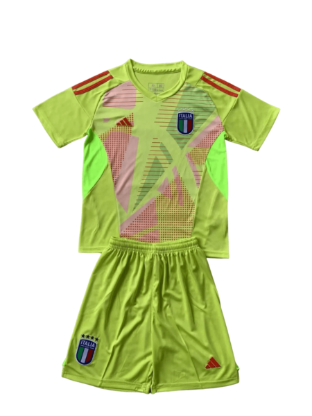 Kit Infantil Itália Verde Goleiro 2024/25 Unissex