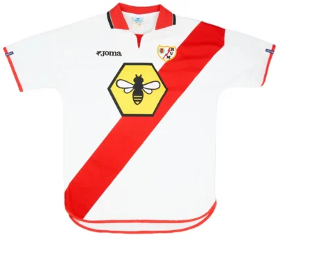 Camisa Rayo Vallecano Branca I Home 2001