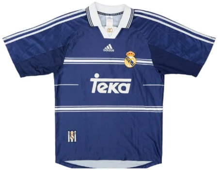 Camisa Real Madrid Azul Away Retrô 1998/99 Teka