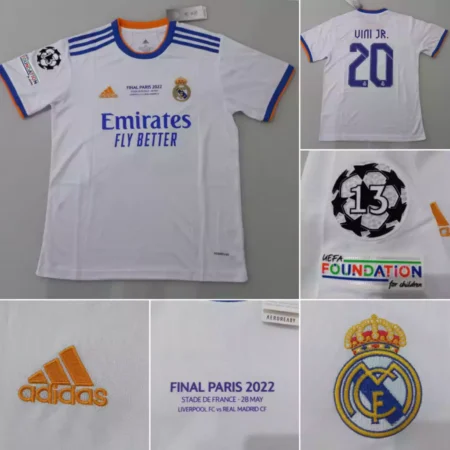 Camisa Real Madrid Final Champions League 2021-22 #20 Vini Jr.