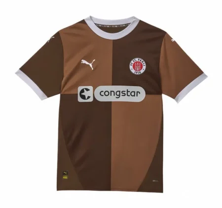 Camisa ST Pauli Home I Marrom 2024/25 Masculina