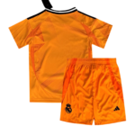 Kit Infantil Real Madrid Laranja III Third 2024/25 Unissex