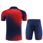 Conjunto de Treino PSG Camisa + Bermuda Vermelha/Azul 2023/24