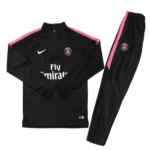 Conjunto de Treino PSG Jaqueta + Calça Preta/Rosa 2018/19