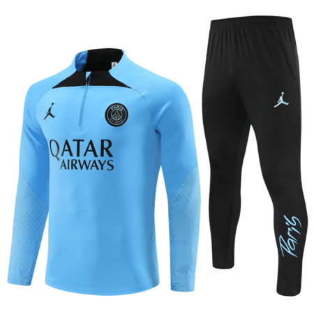 Conjunto de Treino PSG Jaqueta+Calça Azul Claro 2022/23