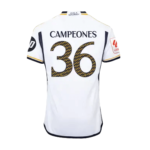 Camisa Real Madrid Home Campeones 36 La Liga 2023/24