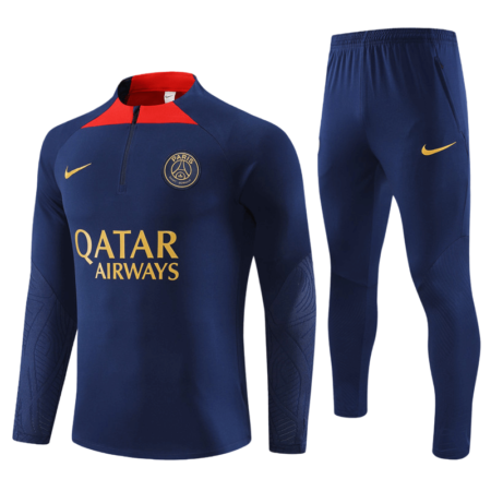 Conjunto de Treino PSG Jaqueta + Calça Azul Escuro 2023/24