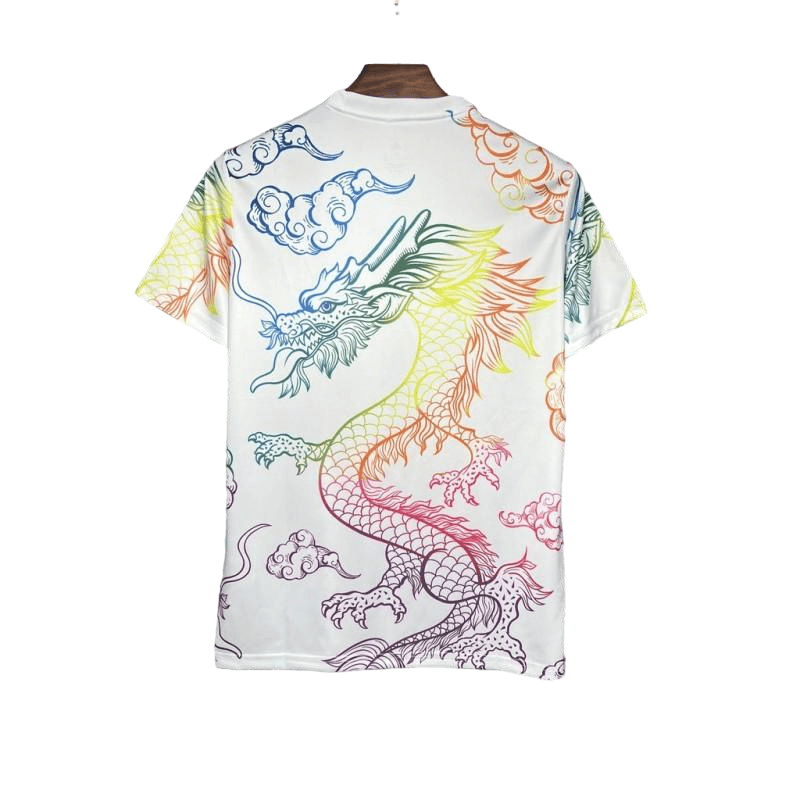 Camisa Real Madrid Treino Dragão Branca 2024/25 Masculina Camisa Real Madrid Treino Dragão Branca 2024/25 Masculina