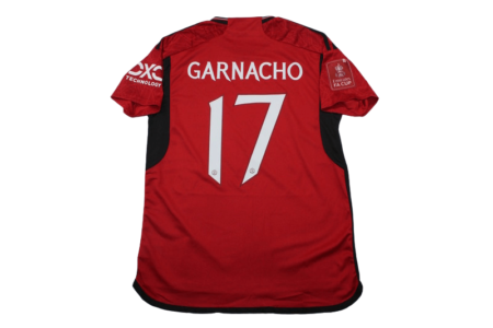 Camisa Manchester United FA CUP Garnacho #17 Home Masculina