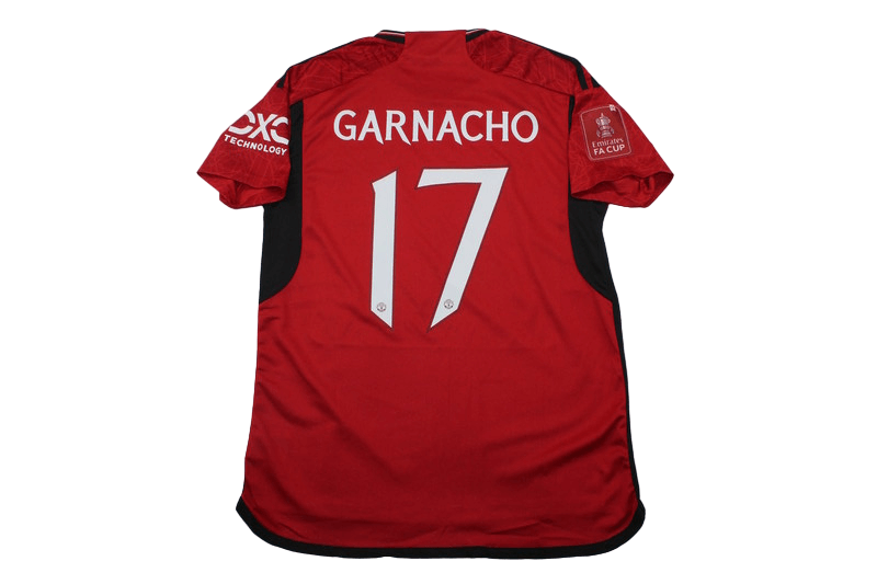 Camisa Manchester United FA CUP Garnacho #17 Home Masculina
